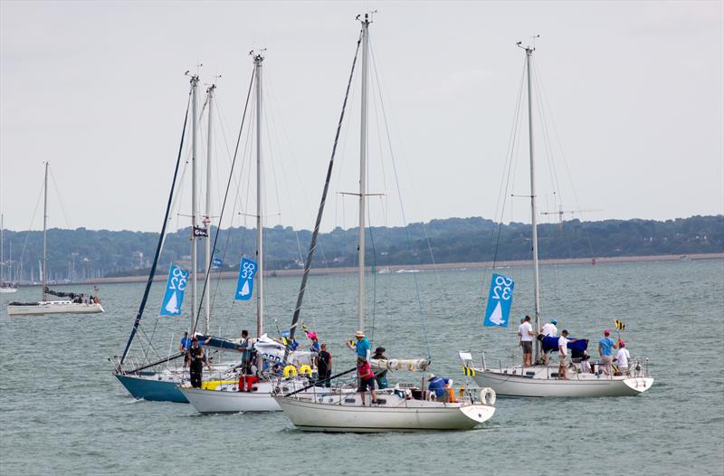 Contessa parade of sail - North Sails Cowes Week Day 4 photo copyright Martin Augustus / www.sailingimages.co.uk taken at Cowes Combined Clubs and featuring the Contessa 32 class