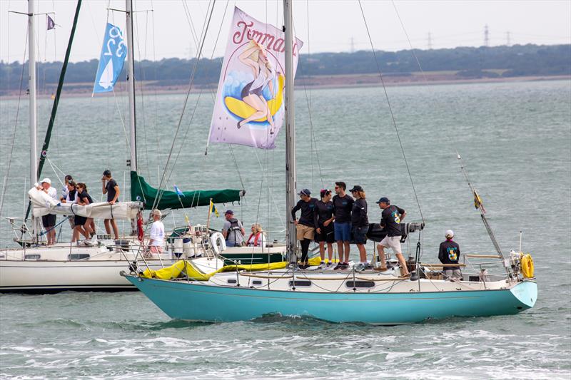 Contessa parade of sail - North Sails Cowes Week Day 4 photo copyright Martin Augustus / www.sailingimages.co.uk taken at Cowes Combined Clubs and featuring the Contessa 32 class