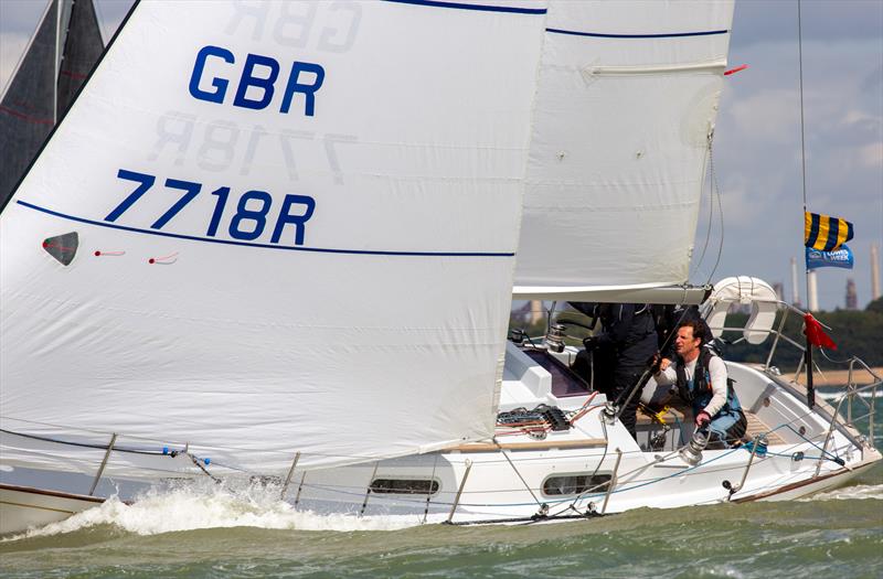 Contessa 32 fleet - North Sails Cowes Week Day 5 photo copyright Martin Augustus / www.sailingimages.co.uk taken at Cowes Combined Clubs and featuring the Contessa 32 class
