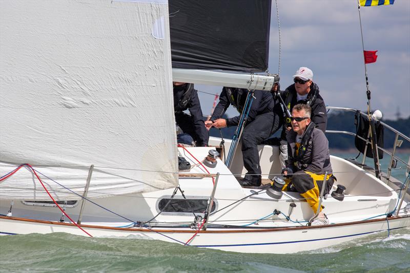 Contessa 32 fleet - North Sails Cowes Week Day 5 photo copyright Martin Augustus / www.sailingimages.co.uk taken at Cowes Combined Clubs and featuring the Contessa 32 class