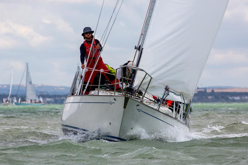 Contessa 32 fleet - North Sails Cowes Week Day 5 photo copyright Martin Augustus / www.sailingimages.co.uk taken at Cowes Combined Clubs and featuring the Contessa 32 class