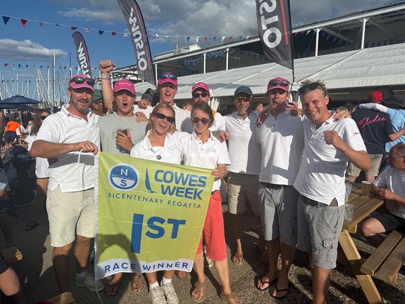 Solan Goose team celebrating their wins at North Sails Cowes Week 2026 - photo © Donna Rouse-Collen