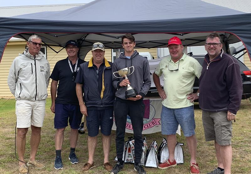 Winners of Division One,  Sorrento,  skippered by Lauchie Vaughan with his crew photo copyright Hollie Hick taken at Sorrento Sailing Couta Boat Club and featuring the Couta Boat class