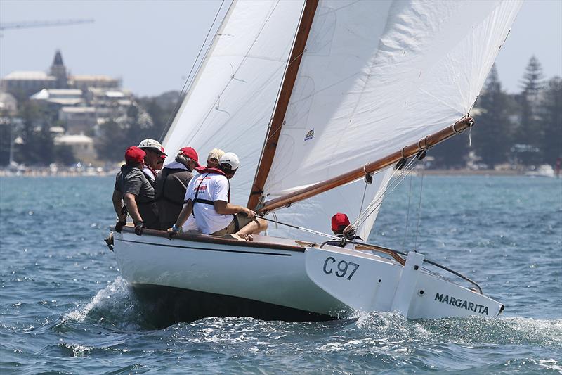 Harry Mighell skippering Margarita, which was third overall in Division One photo copyright A.J. McKinnon taken at Sorrento Sailing Couta Boat Club and featuring the Couta Boat class
