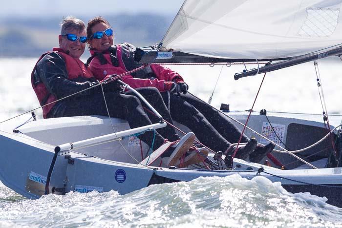 Mark & Jane sailing at adidas Poole Week photo copyright David Harding / www.sailingscenes.com taken at Parkstone Yacht Club and featuring the  class