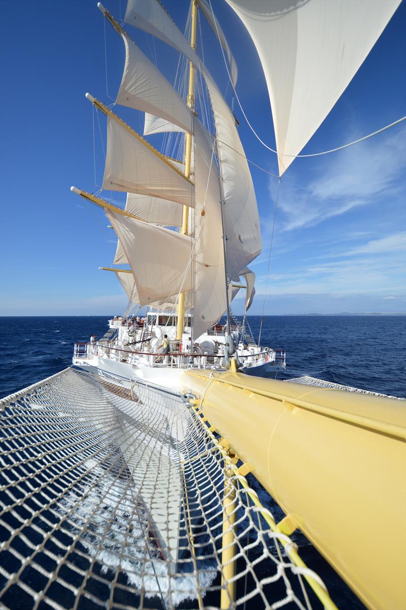 The world's largest square-rigged sailing vessel, Golden Horizon photo copyright Tradewind Voyages taken at  and featuring the  class
