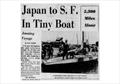 Kenichi Hori made the front page of the August 12, 1962 edition of the San Francisco Examiner at age 23 when he sailed from Japan to San Francisco © Photo supplied