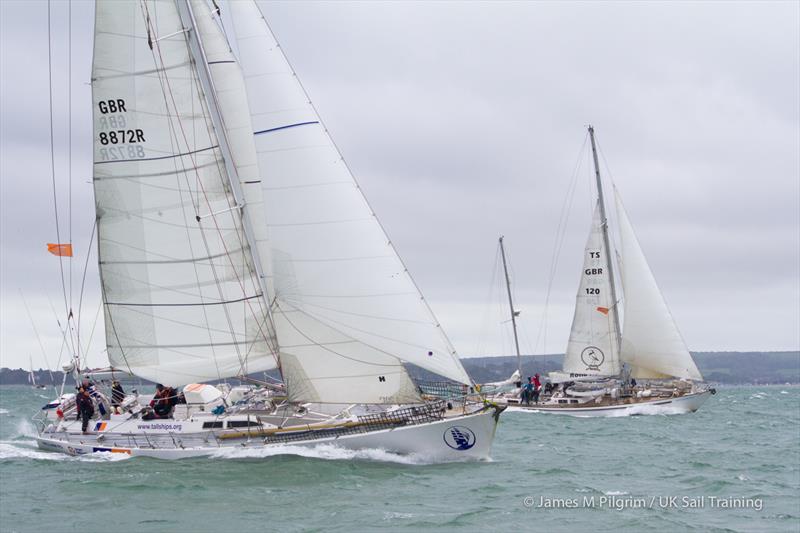 Challenger and Donald Searle during the Small Ships Race - photo © James M Pilgrim / UK Sail Training