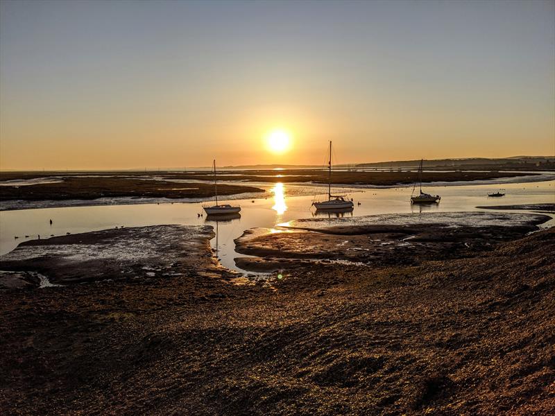 ilovesailing 2020 calendar competition: Sunrise at Hurst - photo © Mark Jardine