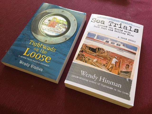 Books by writer and bluewater cruiser Wendy Hinman - photo © Wendy Hinman Collection