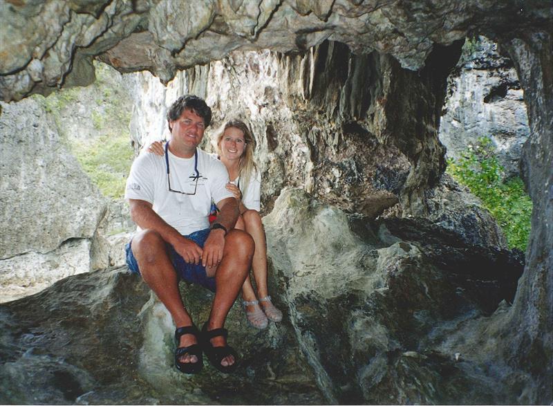Wendy Hinman and her husband, Garth Wilcox in Niue photo copyright Wendy Hinman Collection taken at Seattle Sailing Club and featuring the Cruising Yacht class