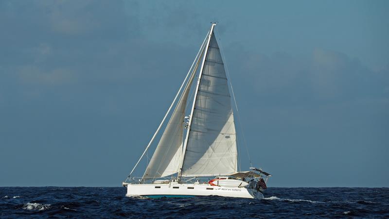 Pelican Express, a Sundeer 60, doing what she does best photo copyright World Cruising taken at  and featuring the Cruising Yacht class
