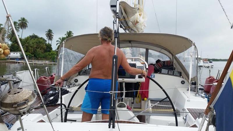 World ARC- Jacare Marina Village - Sandvita leaving the dock in Jacare photo copyright World Cruising taken at  and featuring the Cruising Yacht class