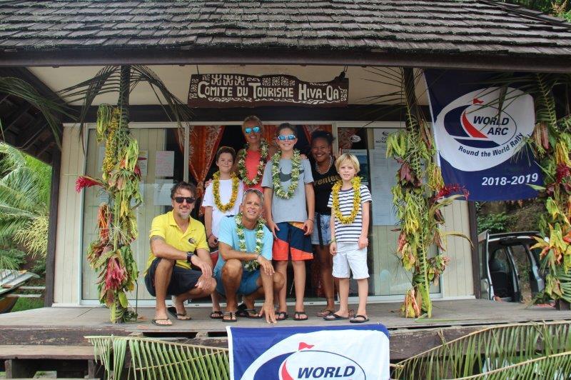 World ARC 2018-19 - French Polynesia - Hiva Oa - Stefano and Jojo Circus photo copyright World Cruising taken at  and featuring the Cruising Yacht class