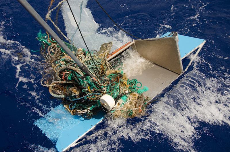 The Ocean Cleanup mega expedition - Manta trawl photo copyright The Ocean Cleanup taken at  and featuring the Cruising Yacht class