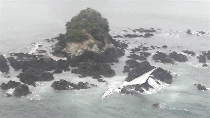 The yacht had hit a small rocky island called Ipurau photo copyright Photo Supplied taken at  and featuring the Cruising Yacht class