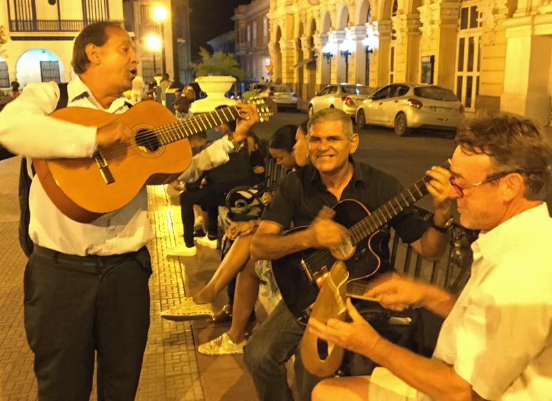 Learning to Busk, Latin Style photo copyright SV Crystal Blues taken at  and featuring the Cruising Yacht class