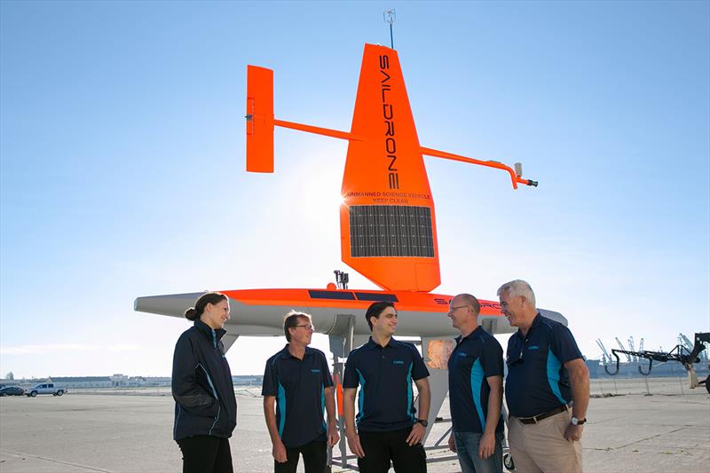 CSIRO Oceans and Atmosphere Team with a Saildrone 8382 GRADED - photo © CSIRO
