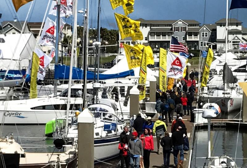 Pacific Sail and Power Boat Show cruises into Marina Bay Yacht Harbor and Craneway Pavilion photo copyright SF on the Bay taken at  and featuring the Cruising Yacht class