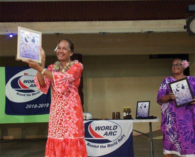 2018-19 World ARC - French Polynesia - Nuku Hiva - Toursim President and Mayor - photo © World Cruising