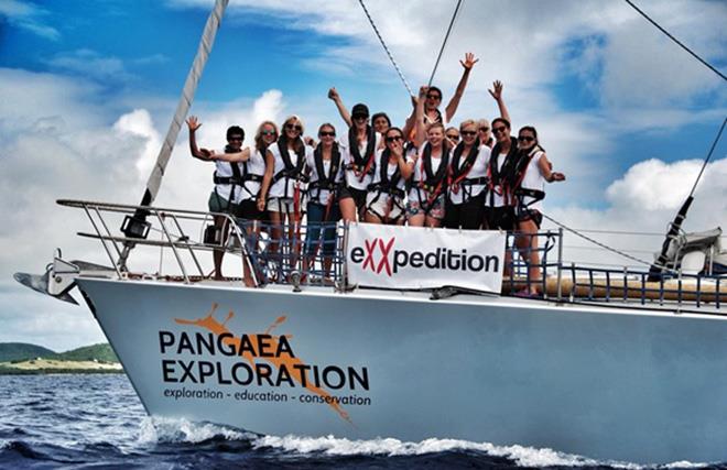 The team on board Sea Dragon, a 72ft scientific exploration vessel (owned by Pangaea Exploration) photo copyright eXXpedition taken at  and featuring the Cruising Yacht class