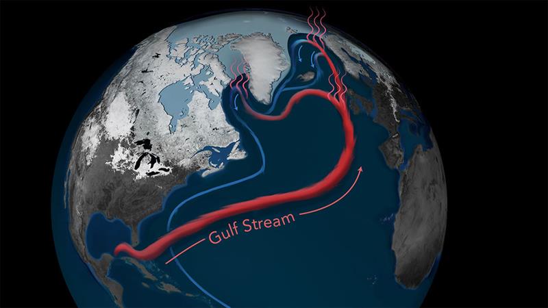 The North Atlantic is a key juncture in the world ocean circulation system that has impacts on our climate. The Gulf Stream carries warm, salty water to the Labrador Sea and the Nordic Seas, where it releases heat to atmosphere and warms Western Europe photo copyright Natalie Renier, Woods Hole Oceanographic Institution taken at  and featuring the Cruising Yacht class