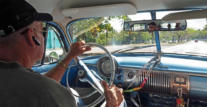 1950's Chevy taxi, this one still had the original engine and transmission photo copyright Neil Langford, SV Crystal Blues taken at  and featuring the Cruising Yacht class