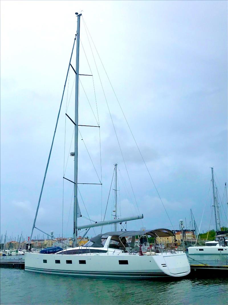 The new Jeanneau 64 moored in Les Sables-d`Olonne photo copyright Mooloolaba Yacht Brokers taken at  and featuring the Cruising Yacht class