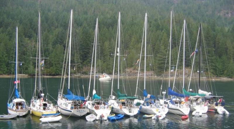 August Rendezvous: Port Browning, Pender Island photo copyright Bluewater Cruising Association taken at  and featuring the Cruising Yacht class