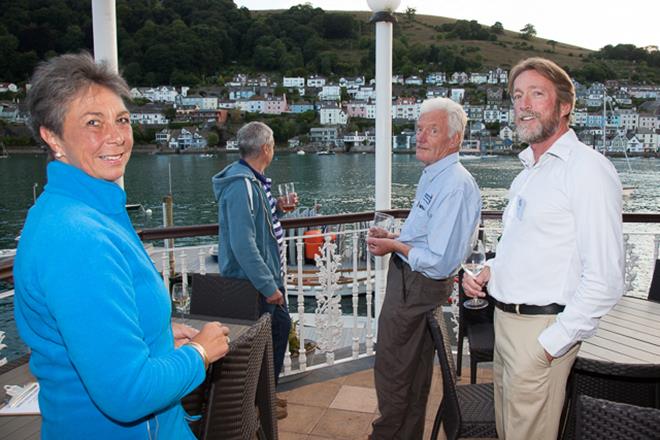 Sarah& Darryl from Fenris with Martin from Spontanee and Roger enjoying the view - ARC Channel Islands photo copyright World Cruising taken at  and featuring the Cruising Yacht class