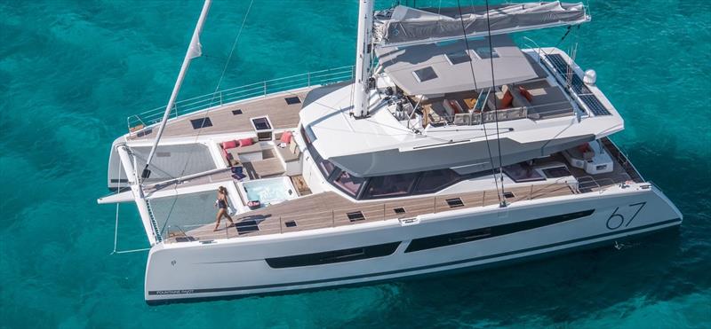 The new Fountaine Pajot Alegria 67 photo copyright Multihull Solutions taken at  and featuring the Cruising Yacht class