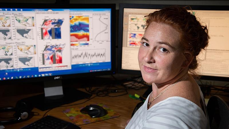 Caroline Ummenhofer, climate modeler at the Woods Hole Oceanographic Institution photo copyright Thomas Kleindinst, Woods Hole Oceanographic Institution taken at  and featuring the Cruising Yacht class
