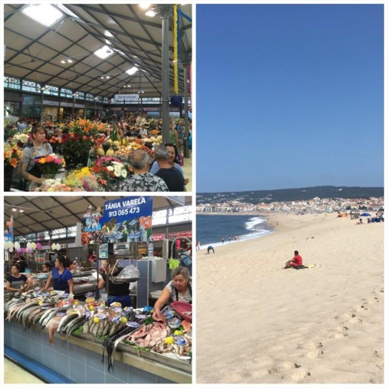 Markets and Beach at Figueira da Foz photo copyright SV Red Roo taken at  and featuring the Cruising Yacht class