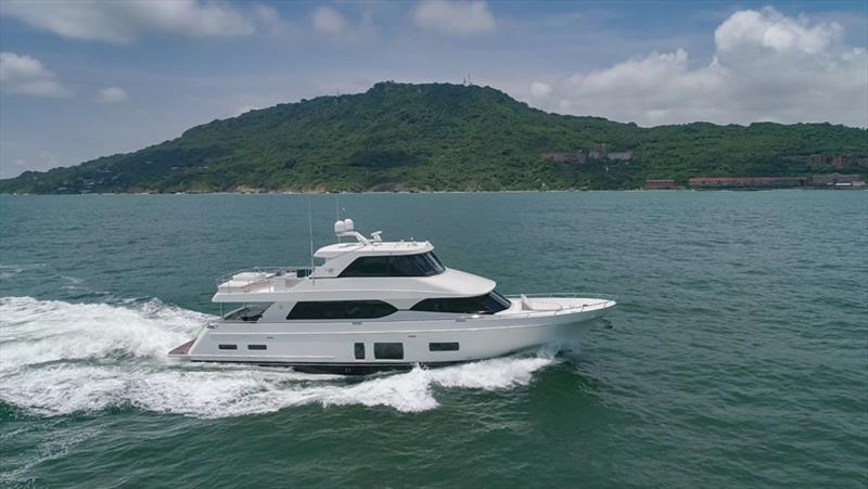 Ocean Alexander 88 Skylounge at 2018 Fort Lauderdale International Boat Show photo copyright Ocean Alexander taken at  and featuring the Cruising Yacht class