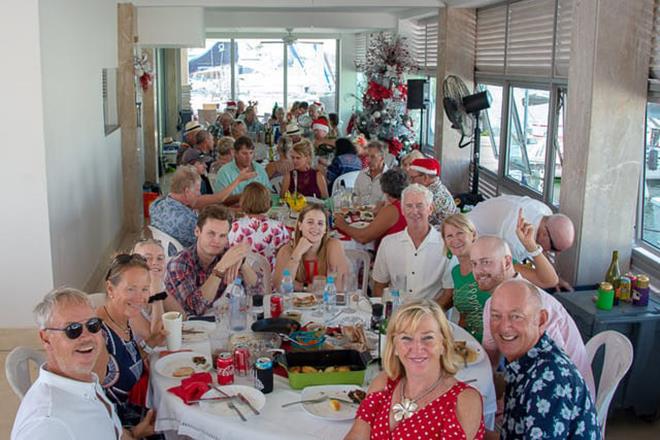 A wonderful Christmas day at Club de Pesca in Cartagena, Colombia with 51 friends on the Suzie Too Rally photo copyright Suzanne Chappell taken at Ocean Cruising Club and featuring the Cruising Yacht class