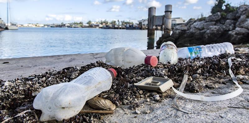 Plastic trashmin fishing harbor - Race for Water photo copyright Peter Charaf taken at  and featuring the Cruising Yacht class