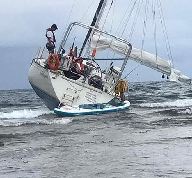 Fred Again on Reef photo copyright Honduran National Police taken at  and featuring the Cruising Yacht class