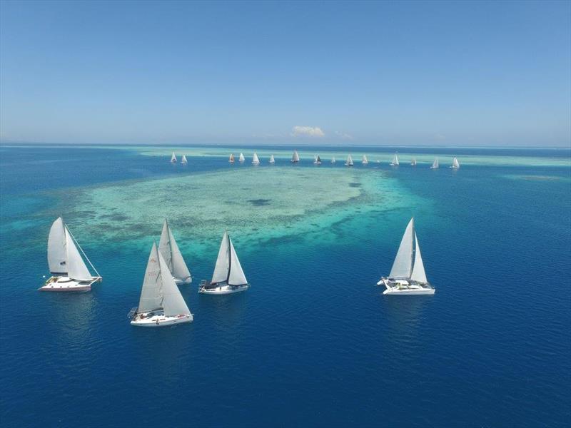 The courses for Fiji Regatta Week takes the fleet around atolls and islands - photo © Rob Mundle