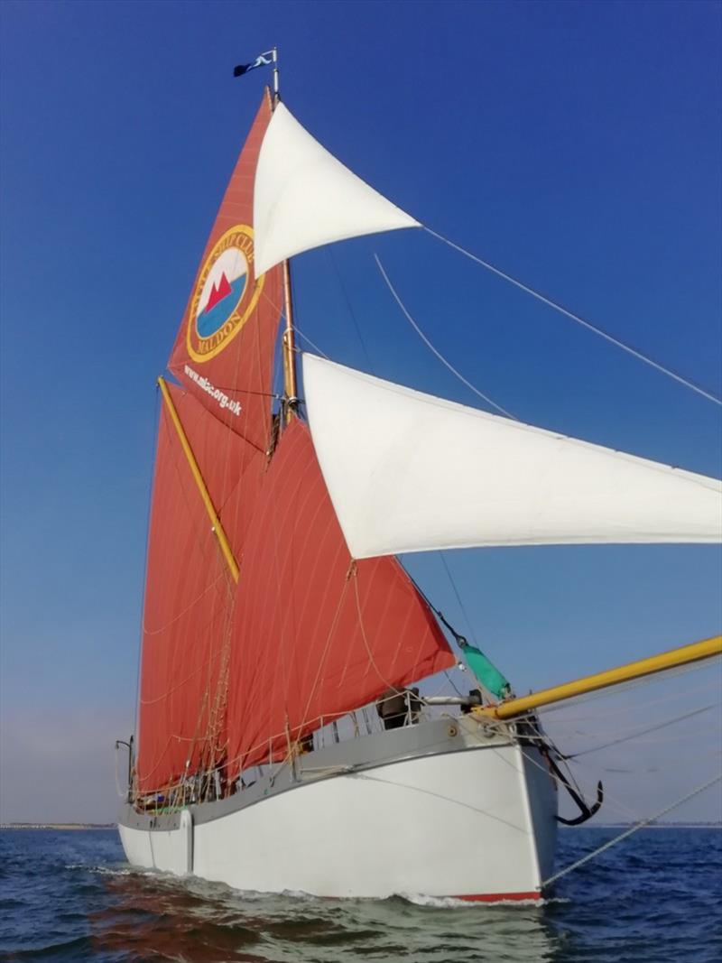 Blue Mermaid first sail photo copyright Steve Hunt taken at  and featuring the Cruising Yacht class