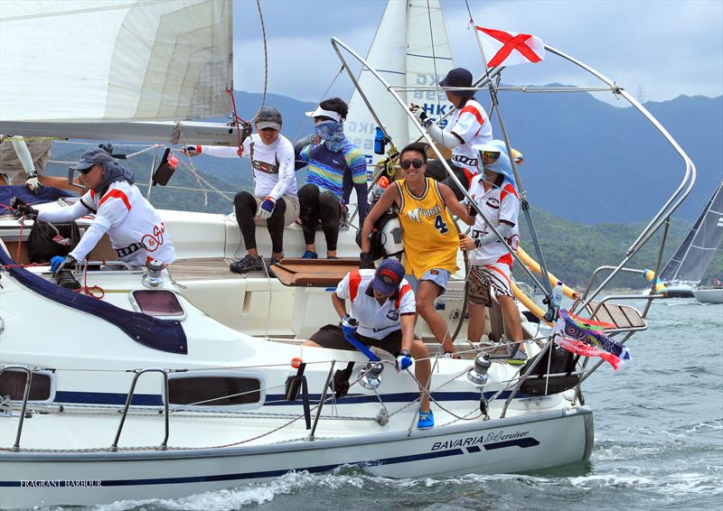 Salt and Pepper's happy crew (UK Sailmakers Typhoon Series , Race 4) photo copyright Fragrant Harbour taken at Hebe Haven Yacht Club and featuring the Cruising Yacht class