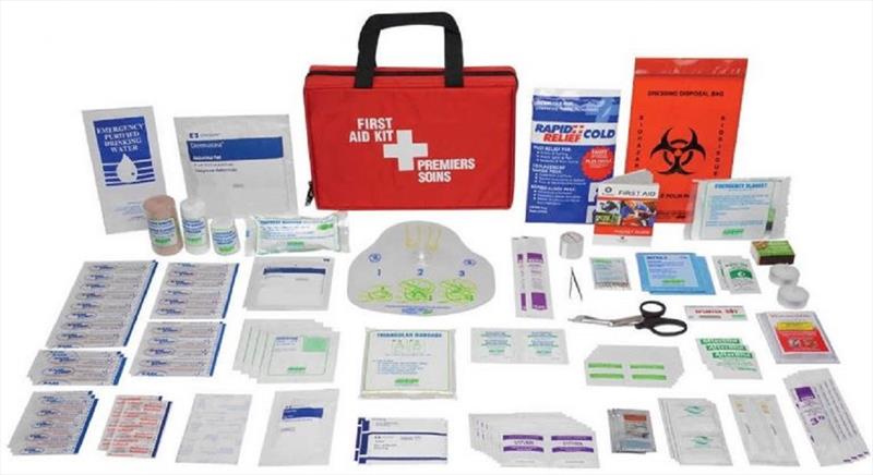 Sample first aid kit. - photo © Rob Murray