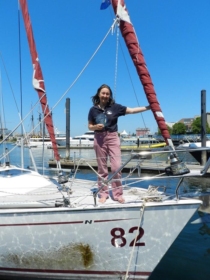 Jeanne Socrates on S/V Nereida - photo © Daria Blackwell 