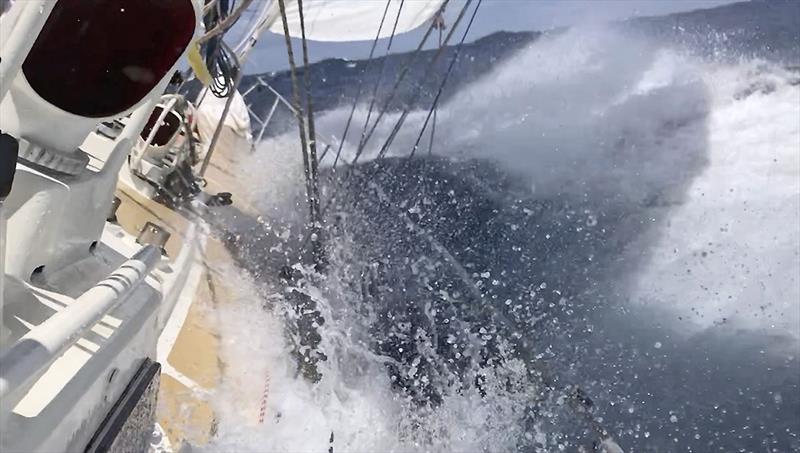 Powering along during the incredible Figure Eight Voyage photo copyright Randall Reeves taken at Ocean Cruising Club and featuring the Cruising Yacht class