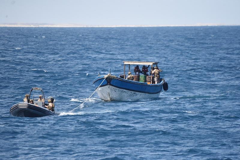Operation ATALANTA assists Somali Navy Personnel stranded off the Coast of Cadale photo copyright European Union Naval Force Somalia taken at  and featuring the Cruising Yacht class