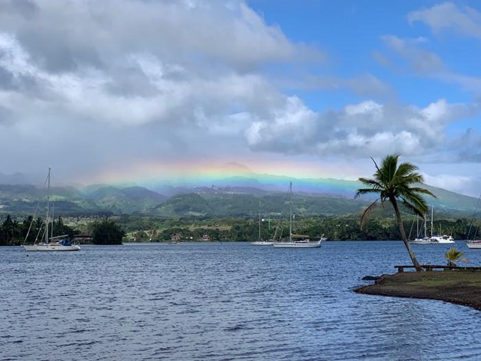 Port Phaeton, Tahiti photo copyright Pamela MacBrayne & Denis Moonan taken at Ocean Cruising Club and featuring the Cruising Yacht class