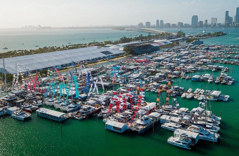 2020 Miami International Boat Show  photo copyright Miami International Boat Sho taken at  and featuring the Cruising Yacht class