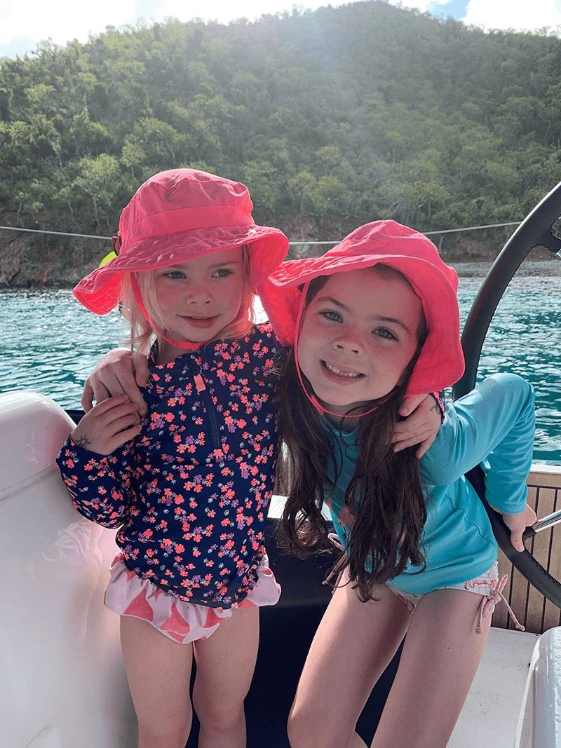 The girls had a blast in each new place we moored photo copyright Catherine Guiader taken at  and featuring the Cruising Yacht class