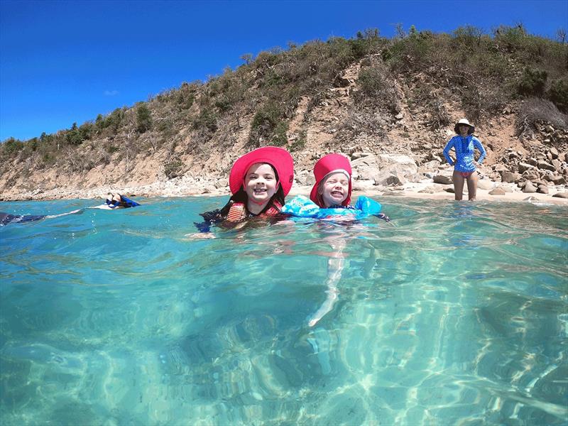 You can't beat the beautiful waters. We enjoyed swimming at the Dogs. A great snorkeling spot as well photo copyright Catherine Guiader taken at  and featuring the Cruising Yacht class