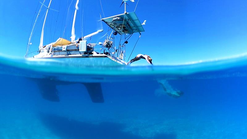 Delos - Over Under Diving photo copyright SV Delos taken at  and featuring the Cruising Yacht class