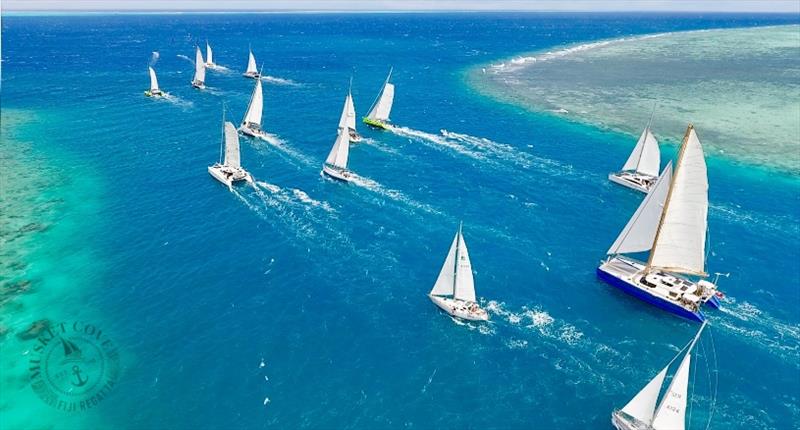 Sand Bank Race start - Fiji Regatta Week photo copyright Musket Cove Yacht Club taken at Musket Cove Yacht Club and featuring the Cruising Yacht class